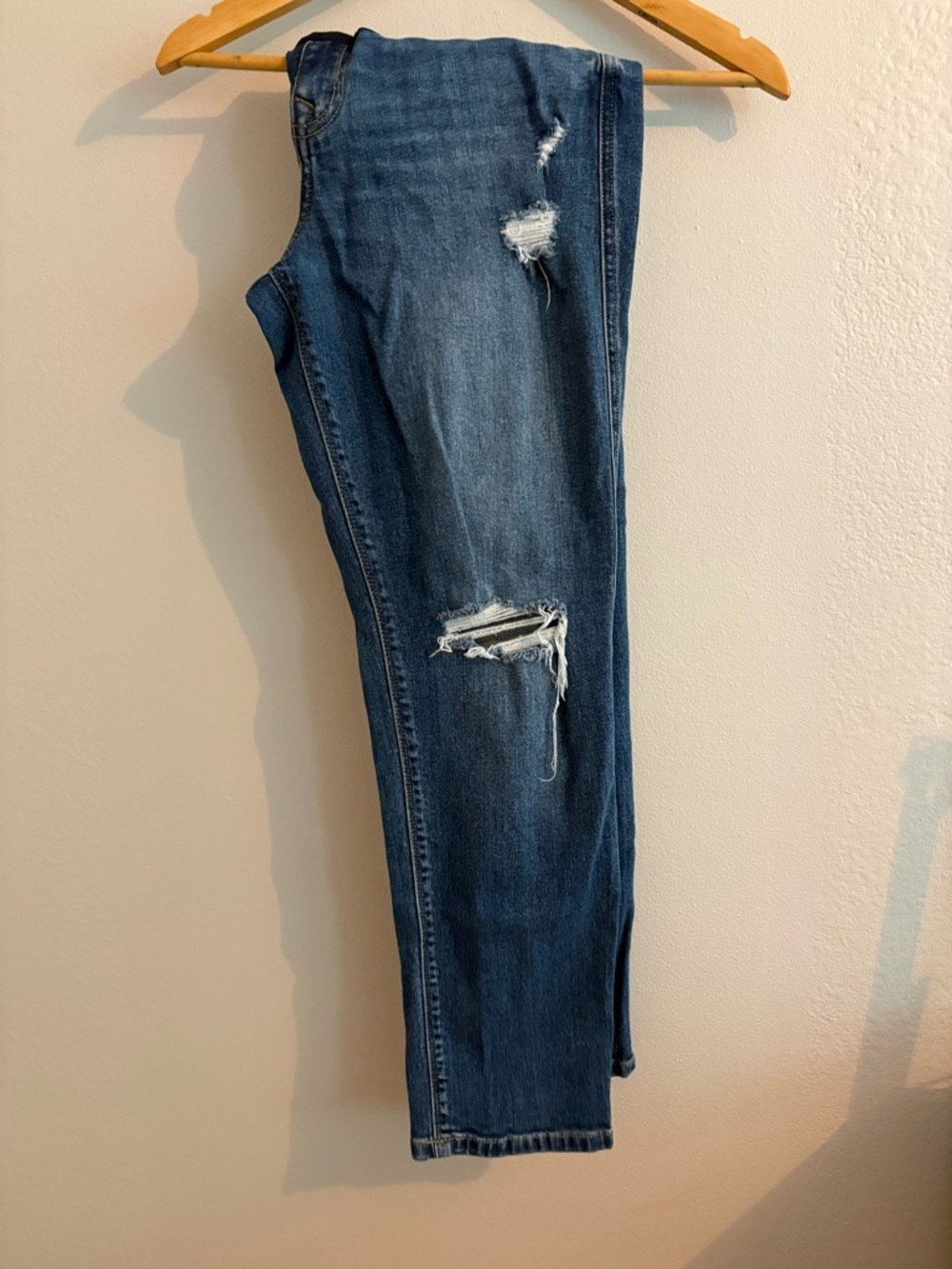 PinkBlush Navy and Light Blue Maternity Jeans Panel